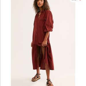 Free People Old Bay Shirtdress